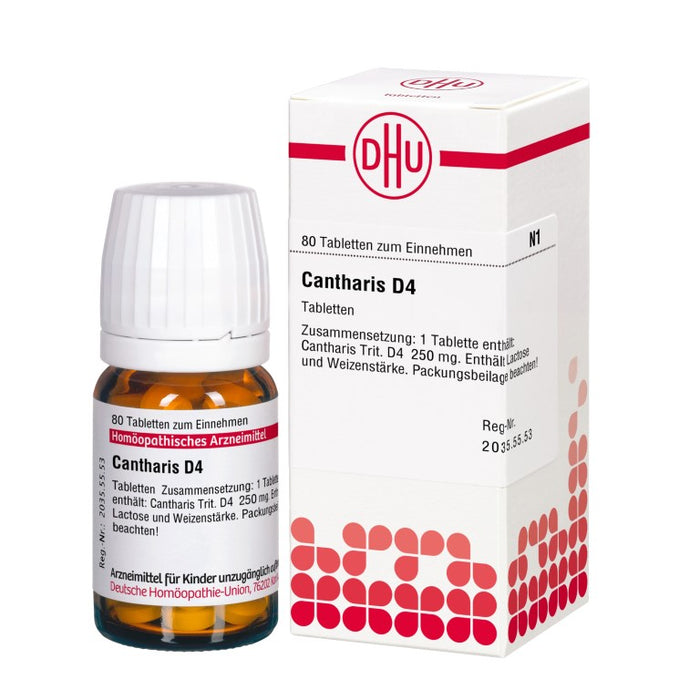 DHU Cantharis D4 Tabletten, 80 pcs. Tablets