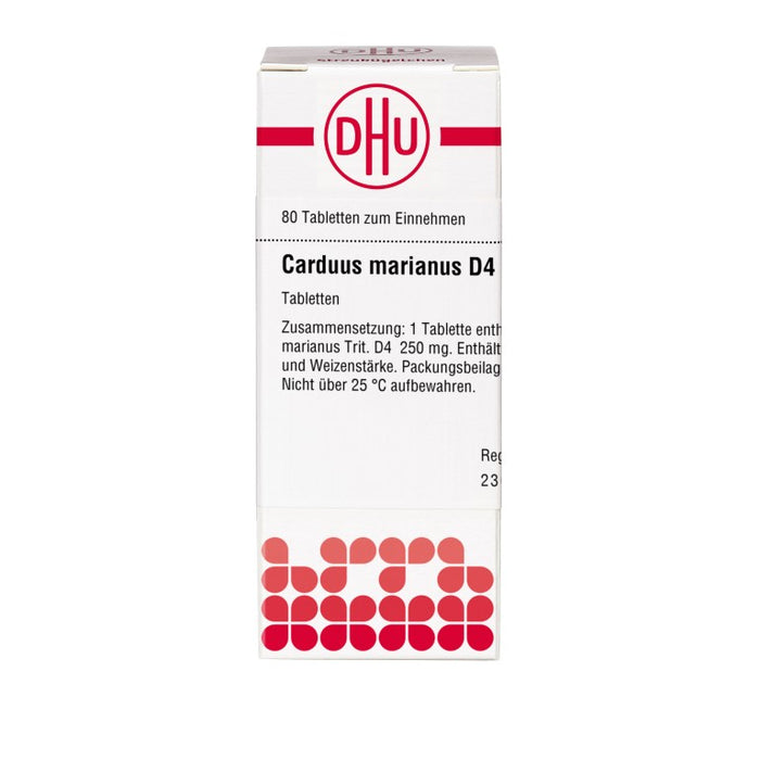 DHU Carduus marianus D4 Tabletten, 80 St. Tabletten