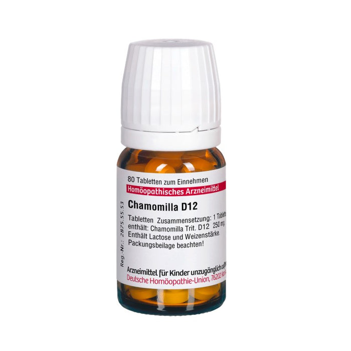 DHU Chamomilla D12 Tabletten, 80 St. Tabletten