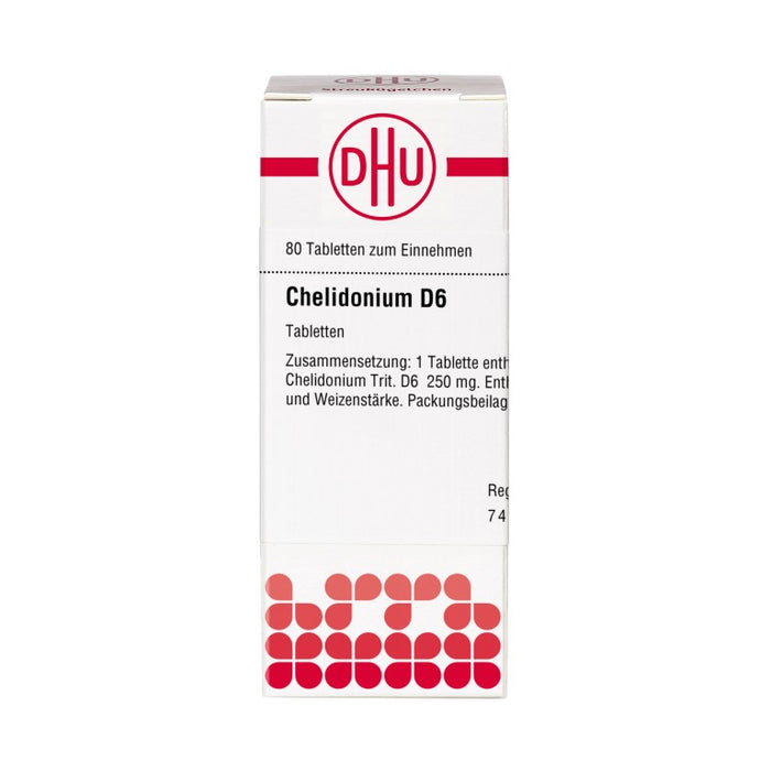 DHU Chelidonium D6 Tabletten, 80 pc Tablettes