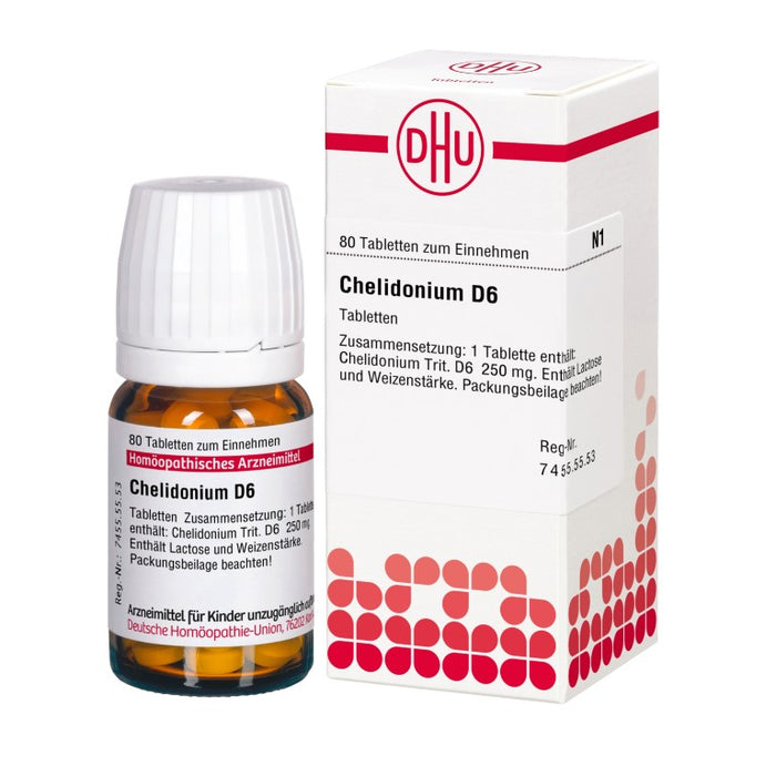 DHU Chelidonium D6 Tabletten, 80 pcs. Tablets