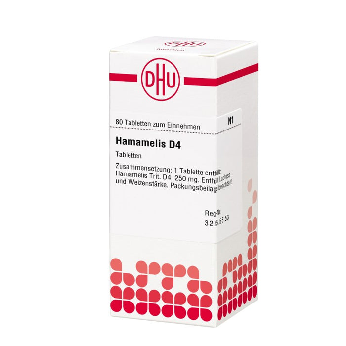 DHU Hamamelis D 4 Tabletten, 80 pc Tablettes