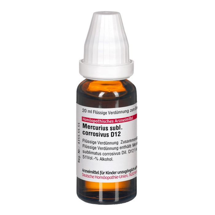 DHU Mercurius sublimatus corrosivus D12 Dilution, 20 ml Lösung