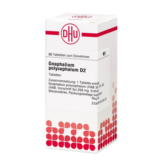 DHU Gnaphalium polycephalum D2 Tabletten, 80 St. Tabletten