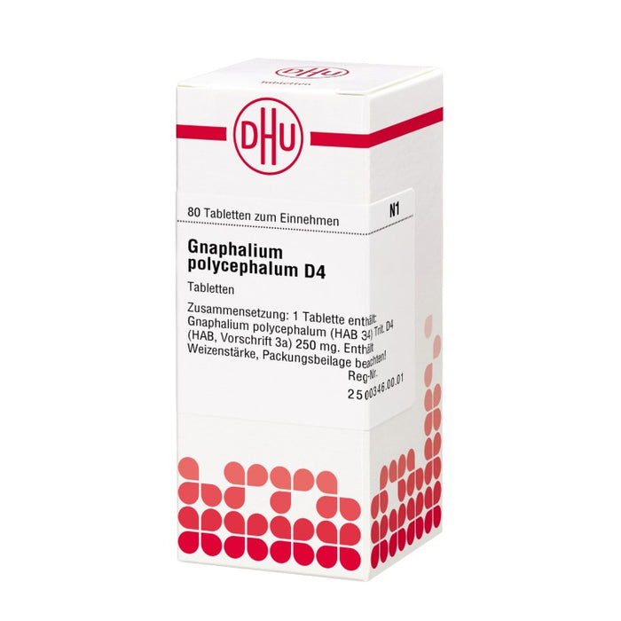 DHU Gnaphalium polycephalum D4 Tabletten, 80 St. Tabletten