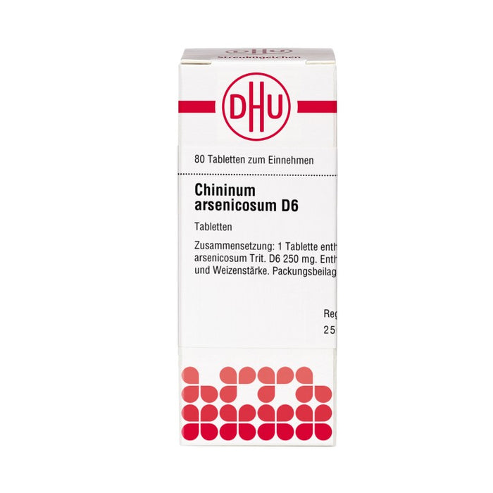 DHU Chininum arsenicosum D6 Tabletten, 80 pc Tablettes