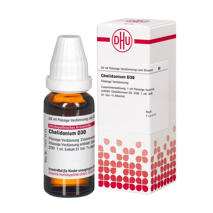 DHU Chelidonium D30 Dilution, 20 ml Lösung