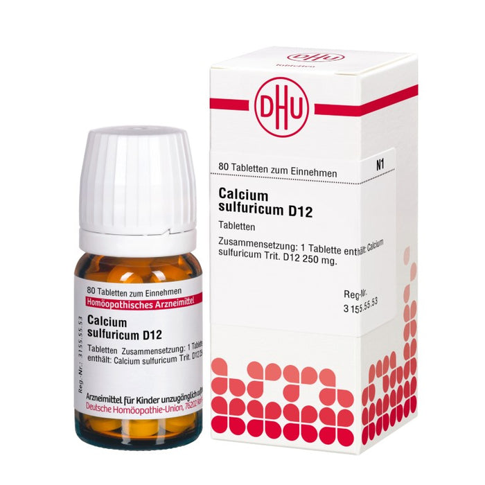 Calcium sulfuricum D12 DHU Tabletten, 80 St. Tabletten