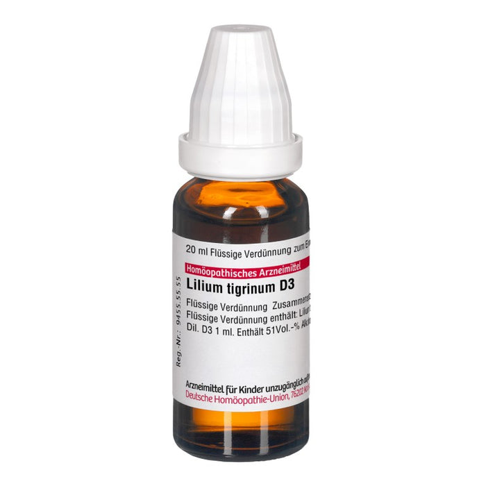 Lilium tigrinum D3 DHU Dilution, 20 ml Lösung