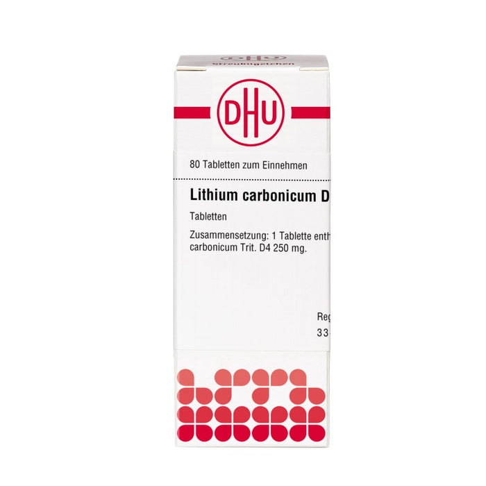 DHU Lithium carbonicum D4 Tabletten, 80 St. Tabletten