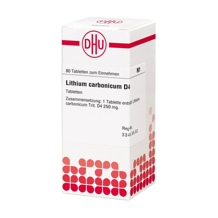 DHU Lithium carbonicum D4 Tabletten, 80 pc Tablettes