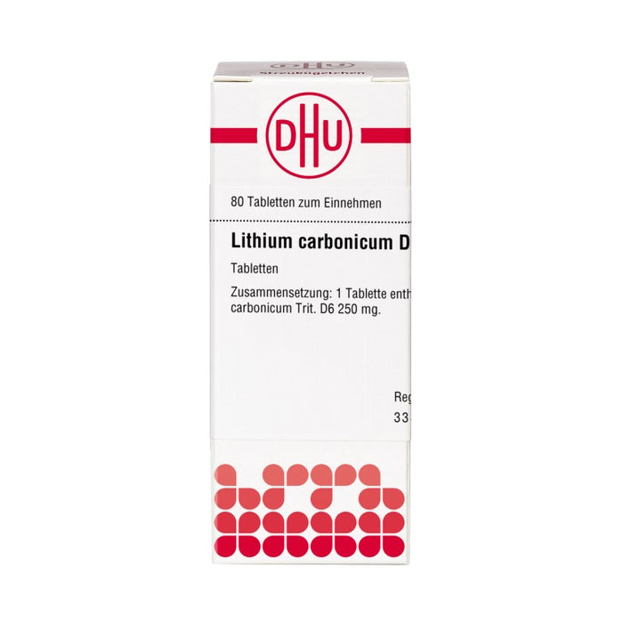 DHU Lithium carbonicum D6 Tabletten, 80 St. Tabletten