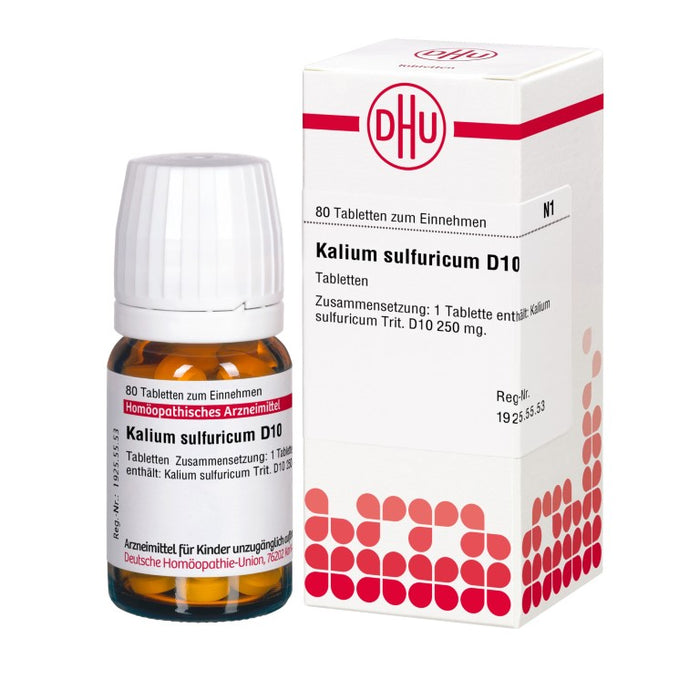 DHU Kalium sulfuricum D10 Tabletten, 80 St. Tabletten