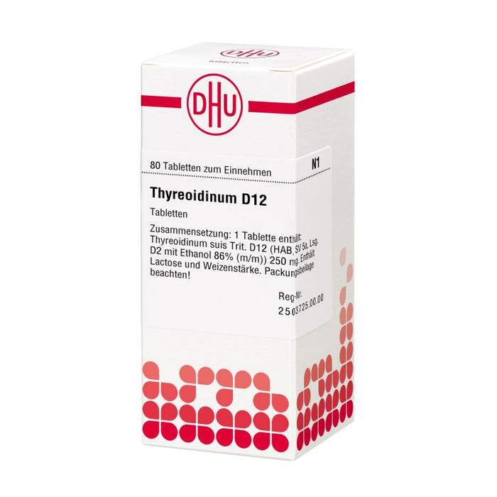 DHU Thyreoidinum D12 Tabletten, 80 pc Tablettes