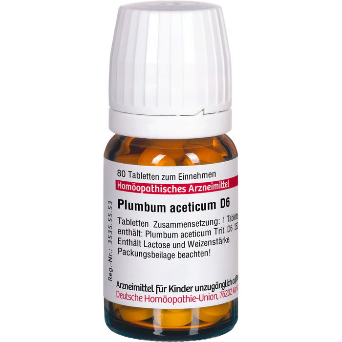 DHU Plumbum aceticum D6 Tabletten, 80 pcs. Tablets