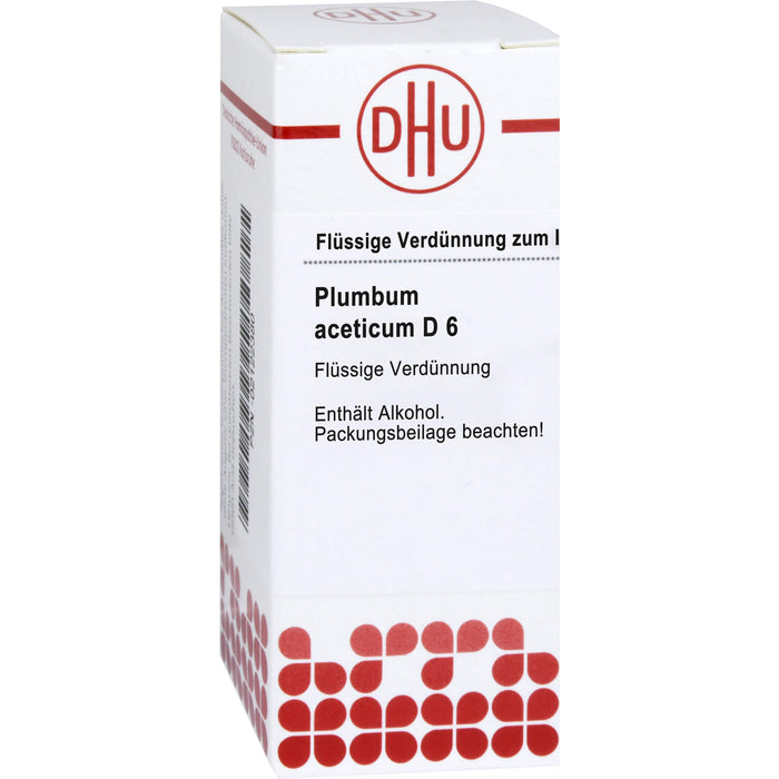 DHU Plumbum aceticum D6 Dilution, 20 ml Lösung