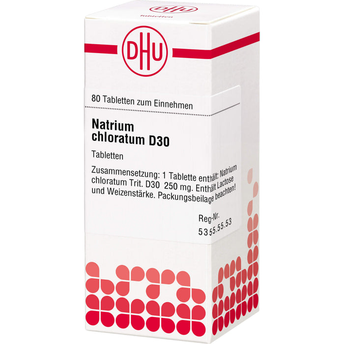 DHU Natrium chloratum D30 Tabletten, 80 St. Tabletten