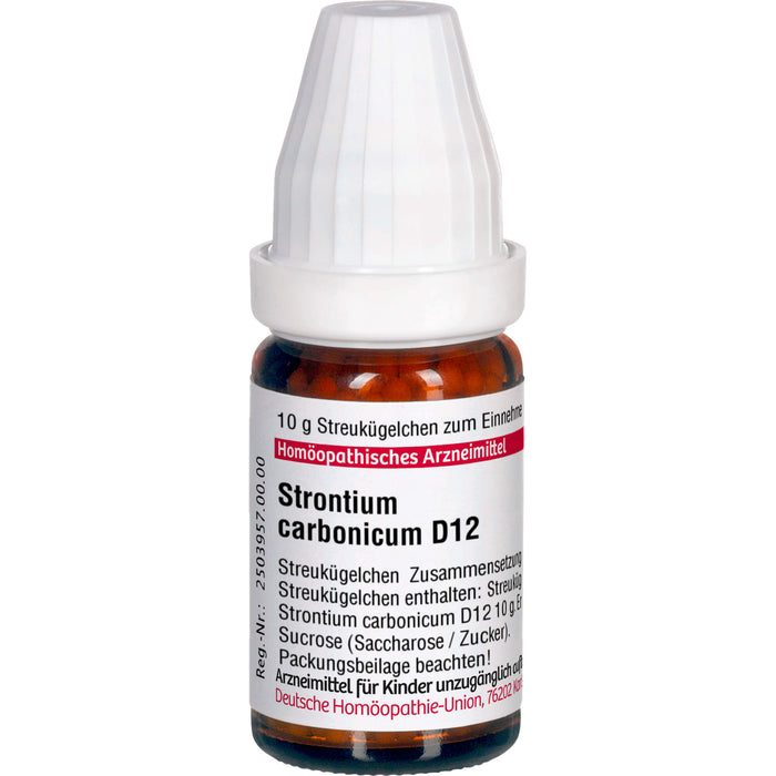 Strontium carbonicum D12 DHU Globuli, 10 g Globuli