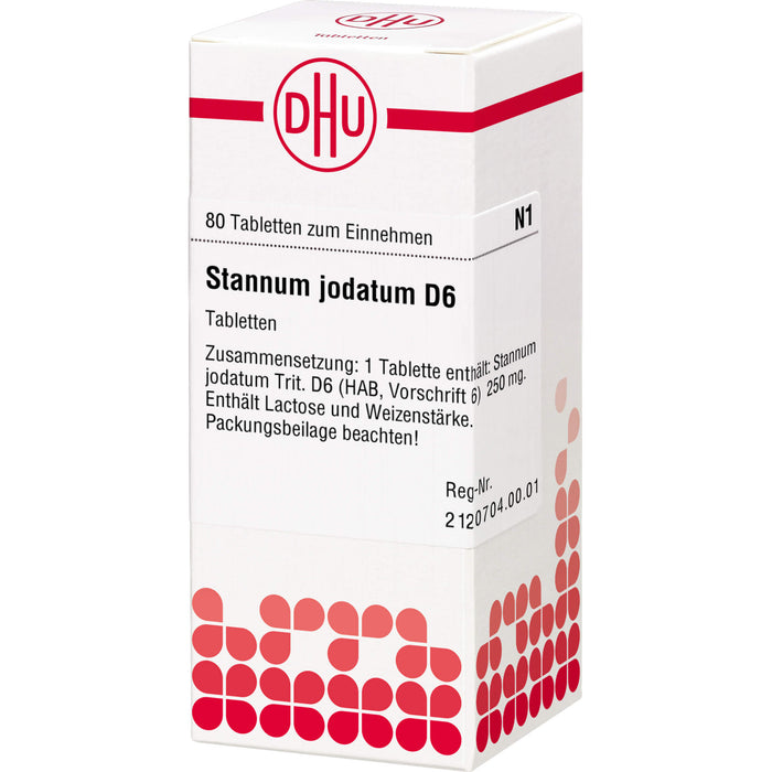 Stannum jodatum D6 DHU Tabletten, 80 St. Tabletten