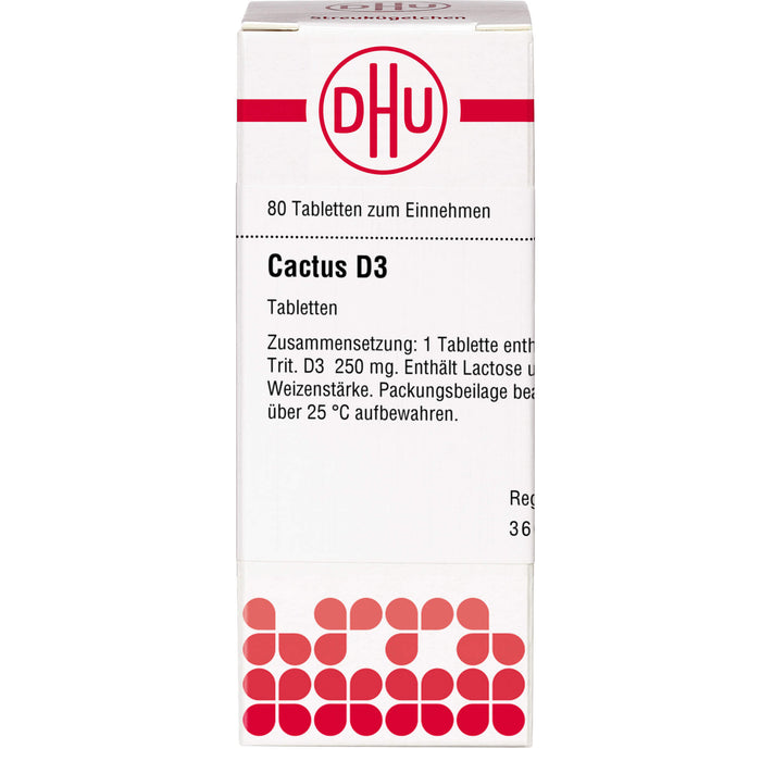 DHU Cactus D3 Tabletten, 80 St. Tabletten