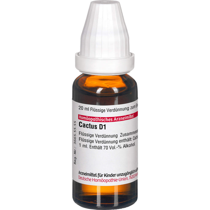 DHU Cactus D1 Dilution, 20 ml Lösung