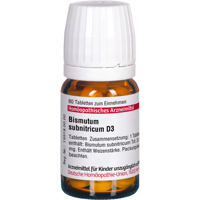 DHU Bismutum subnitricum D3 Tabletten, 80 St. Tabletten