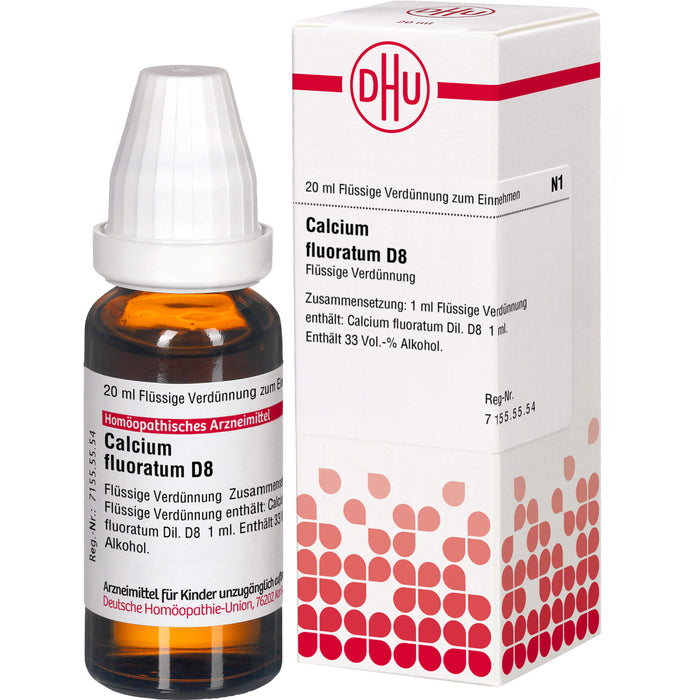 DHU Calcium fluoratum D8 Dilution, 20 ml Lösung