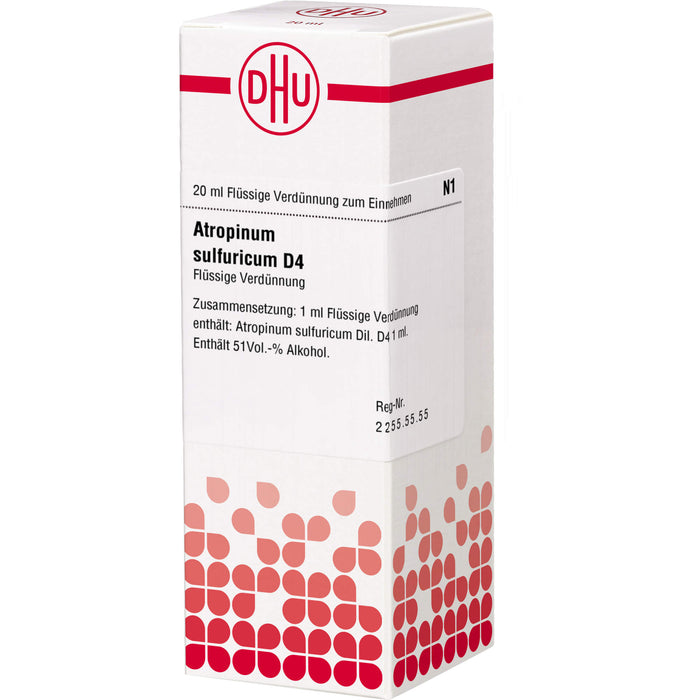 DHU Atropinum sulfuricum D4 Dilution, 20 ml Lösung