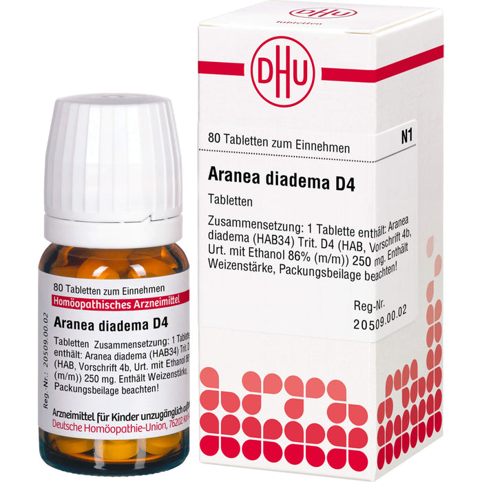 Aranea diadema D4 DHU Tabletten, 80 St. Tabletten