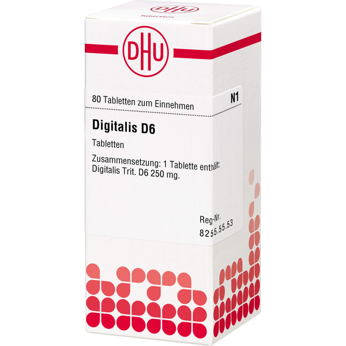 Digitalis D6 DHU Tabletten, 80 St. Tabletten