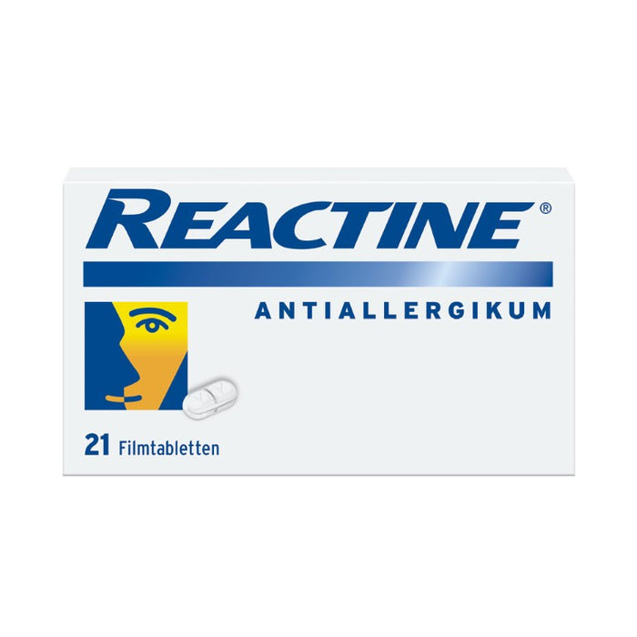 REACTINE Antiallergikum Filmtabletten bei Heuschnupfen, 21 pcs. Tablets