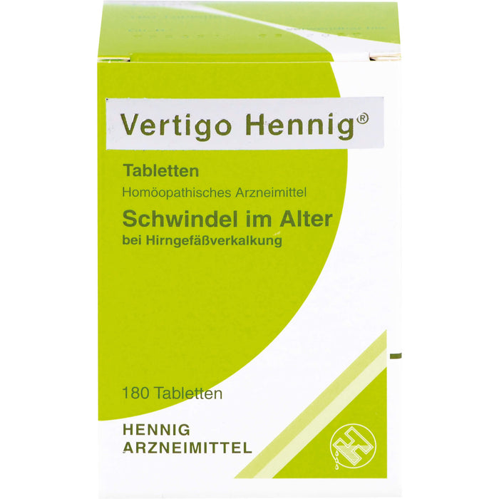 Vertigo Hennig Tabletten, 180 pc Tablettes