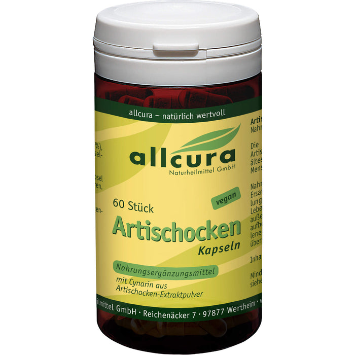 allcura Artischocken Kapseln, 60 pcs. Capsules