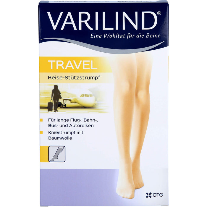 VARILIND TRAVEL Knie Baumwolle anthrazit XS, 2 St