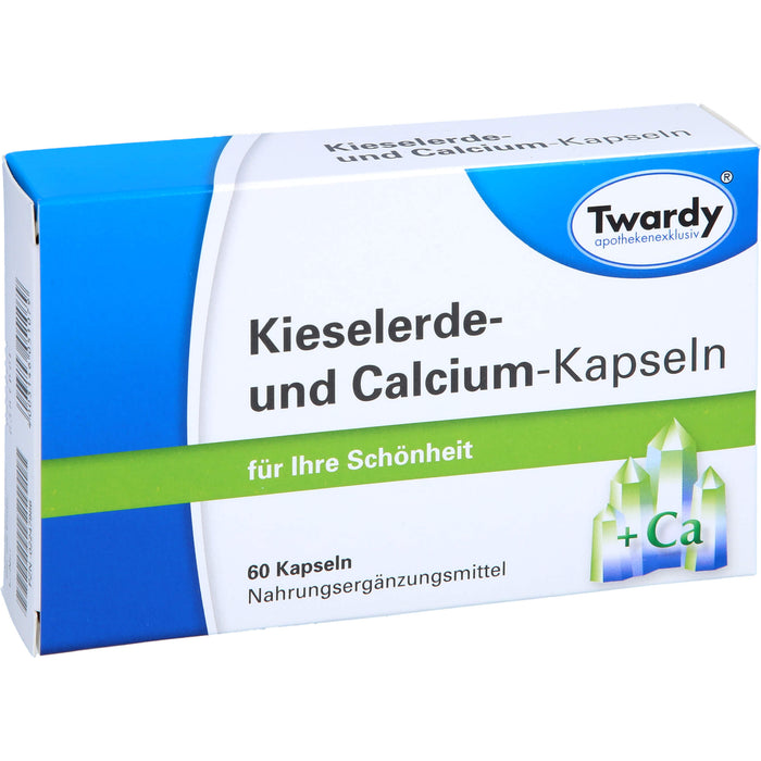 Twardy Kieselerde- und Calcium-Kapseln für Ihre Schönheit, 60 St. Kapseln