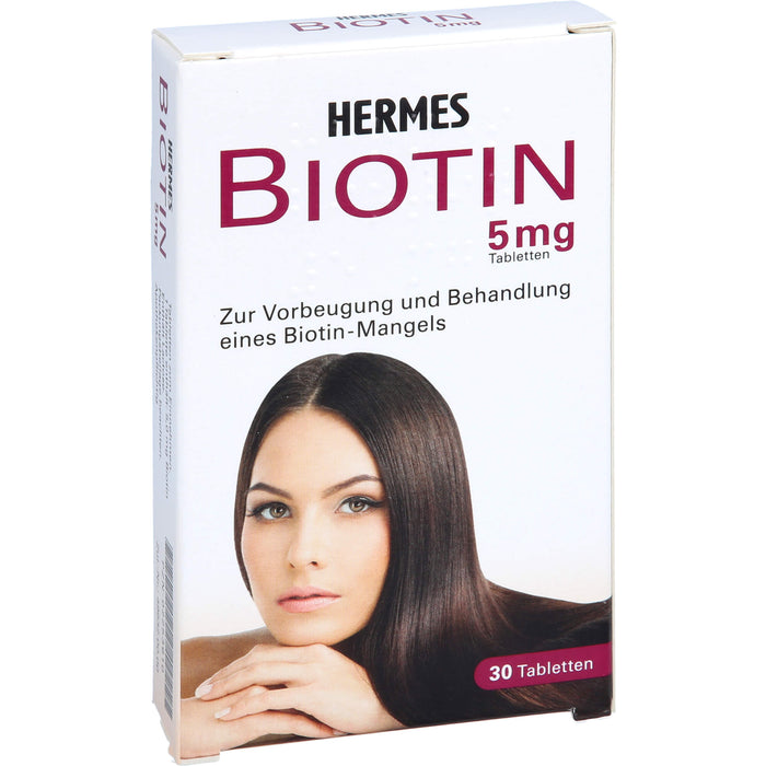 HERMES Biotin 5 mg Tabletten, 30 pcs. Tablets