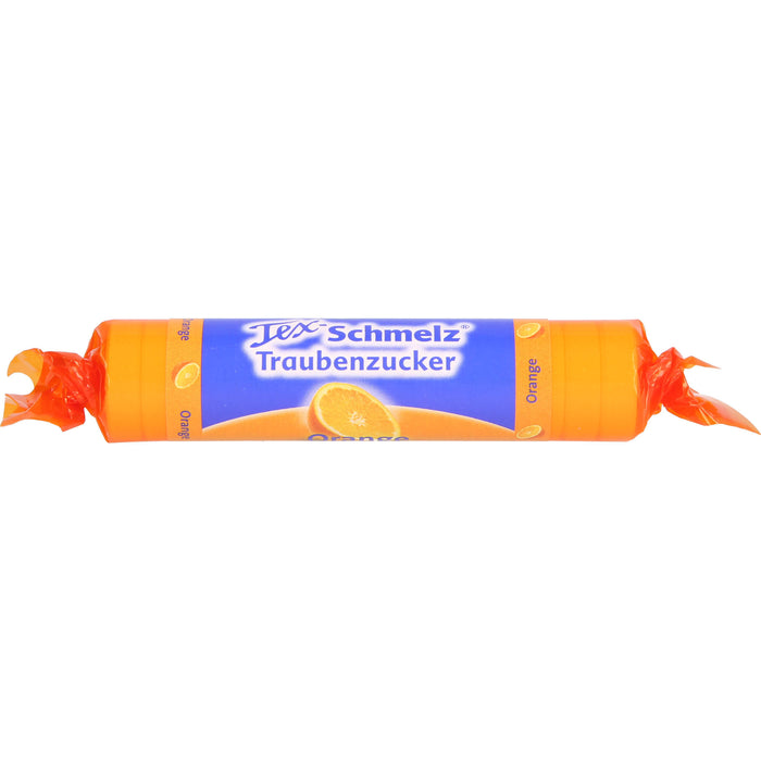 Tex-Schmelz Traubenzucker Orange Bonbons, 33 g Bonbons