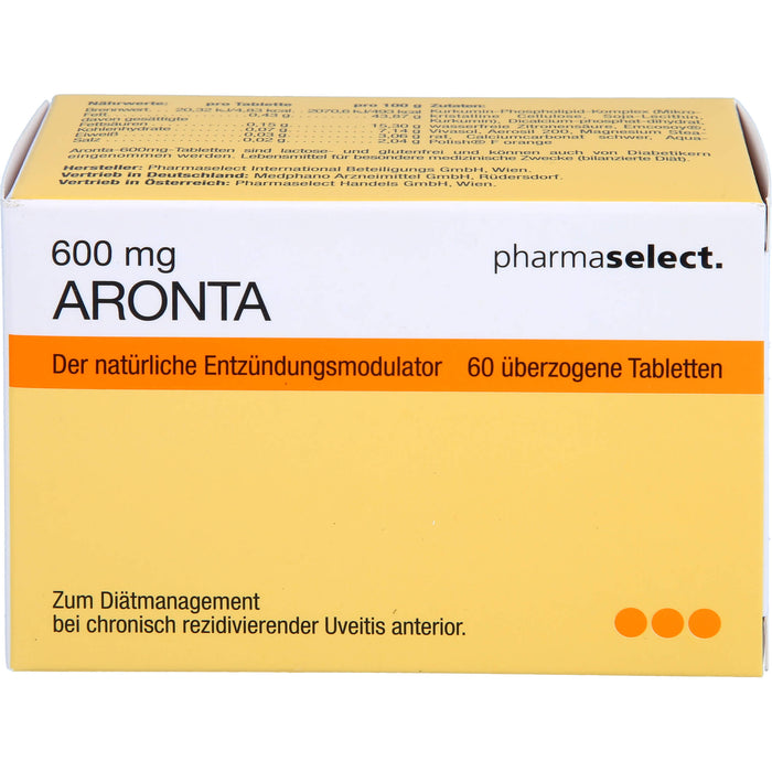 pharmaselect Aronta 600 mg Tabletten Der Entzündungsmodulator, 60 pc Tablettes