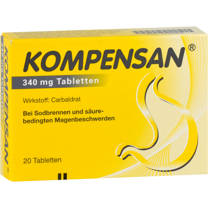 Kompensan, 340 mg Tabletten, 20 pc Tablettes