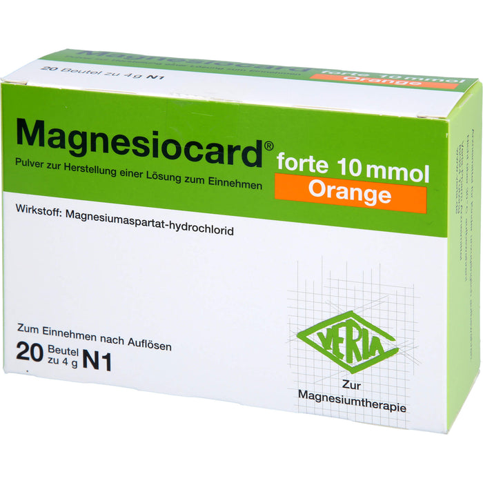 Magnesiocard forte 10 mmol Orange, Pulver zur Herstellung einer Lösung zum Einnehmen, 20 St PLE