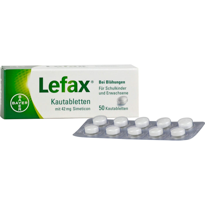 Lefax Kautabletten bei Blähungen, 50 St. Tabletten