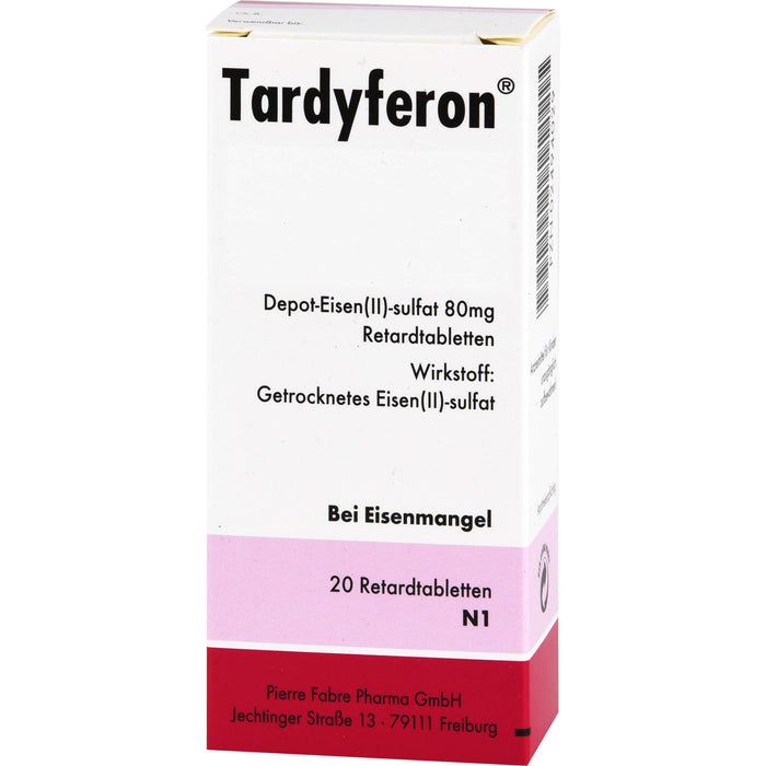 Tardyferon Retardtabletten bei Eisenmangel, 20 St. Kapseln