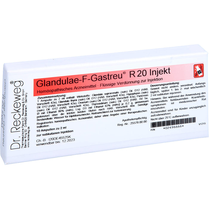 Glandulae-F-Gastreu R20 Injekt, 10X2 ml AMP