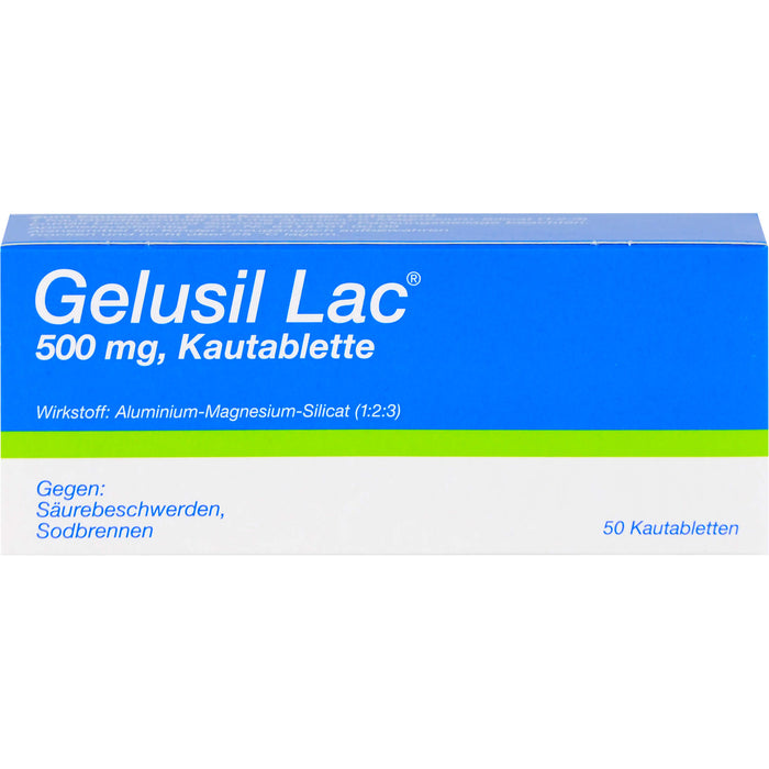 Gelusil Lac Kautabletten gegen Säurebeschwerden, Sodbrennen, 50 pc Tablettes