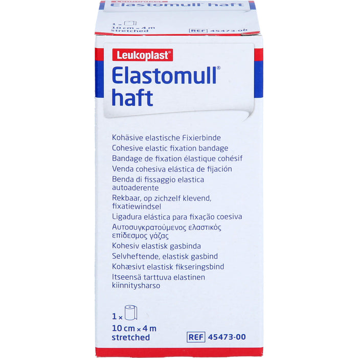 Elastomull haft 10 cm x 4 m kohäsive elastische Fixierbinde, 1 pc Bandage