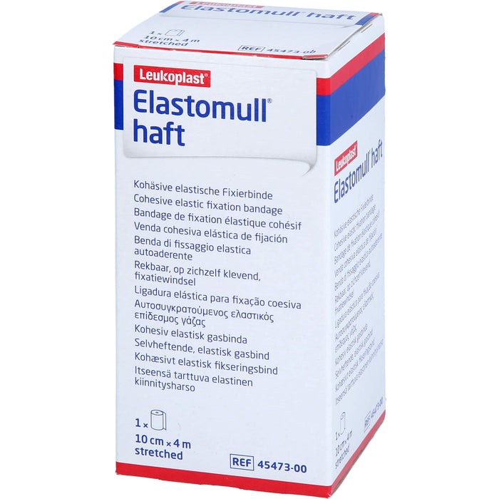 Elastomull haft 10 cm x 4 m kohäsive elastische Fixierbinde, 1 pc Bandage