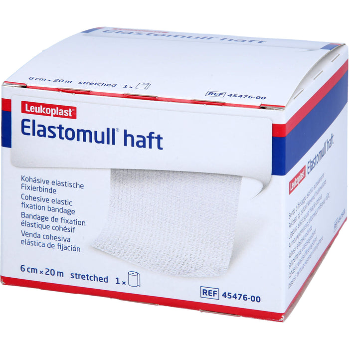 Elastomull haft 6 cm x 20 m kohäsive, elastische Fixierbinde, 1 St. Binde