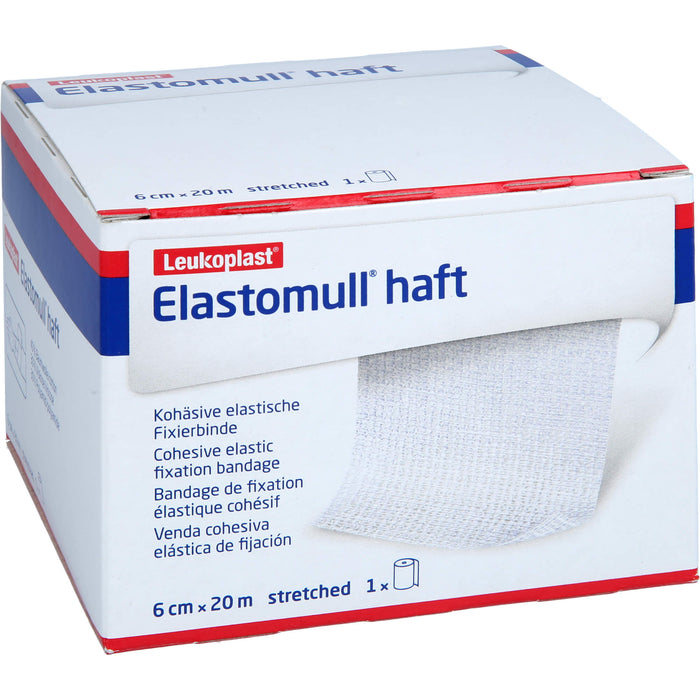 Elastomull haft 6 cm x 20 m kohäsive, elastische Fixierbinde, 1 pc Bandage