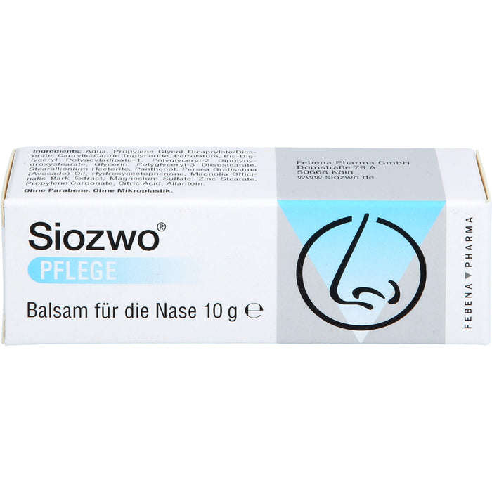 Siozwo Pflegebalsam für die Nase, 10 g Creme