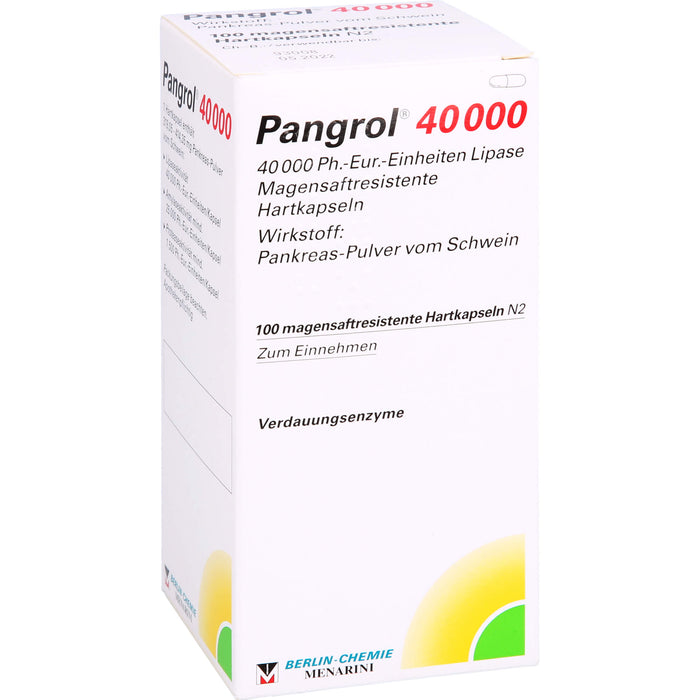 Pangrol 40000 Kapseln Verdauungsenzyme, 100 pc Capsules